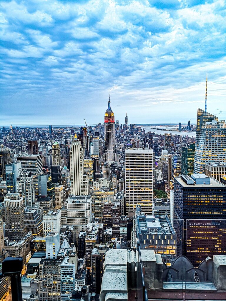 new york, nyc, usa, skyline, manhattan, empire state building, skyscraper, america, building
